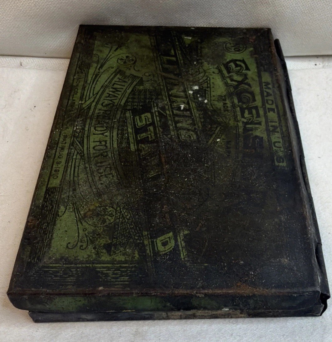 1910 Antique Excelsior Self-Inking Stamp Pad