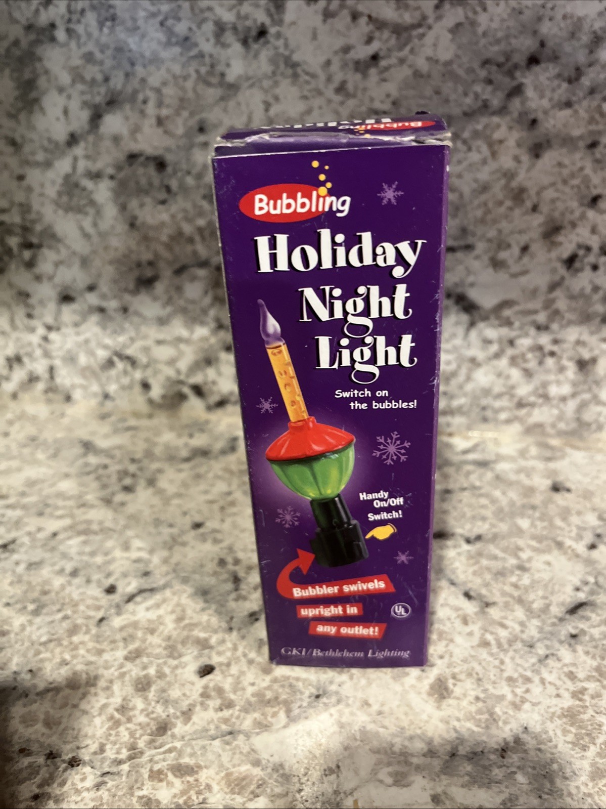 Christmas Plug In Night Light with On/Off Switch Tested Works Excellent