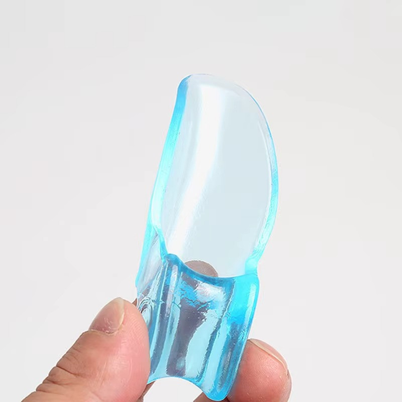 2PCS Silicone Toe Separator Sleeves Foot Alignment Cushion Blue