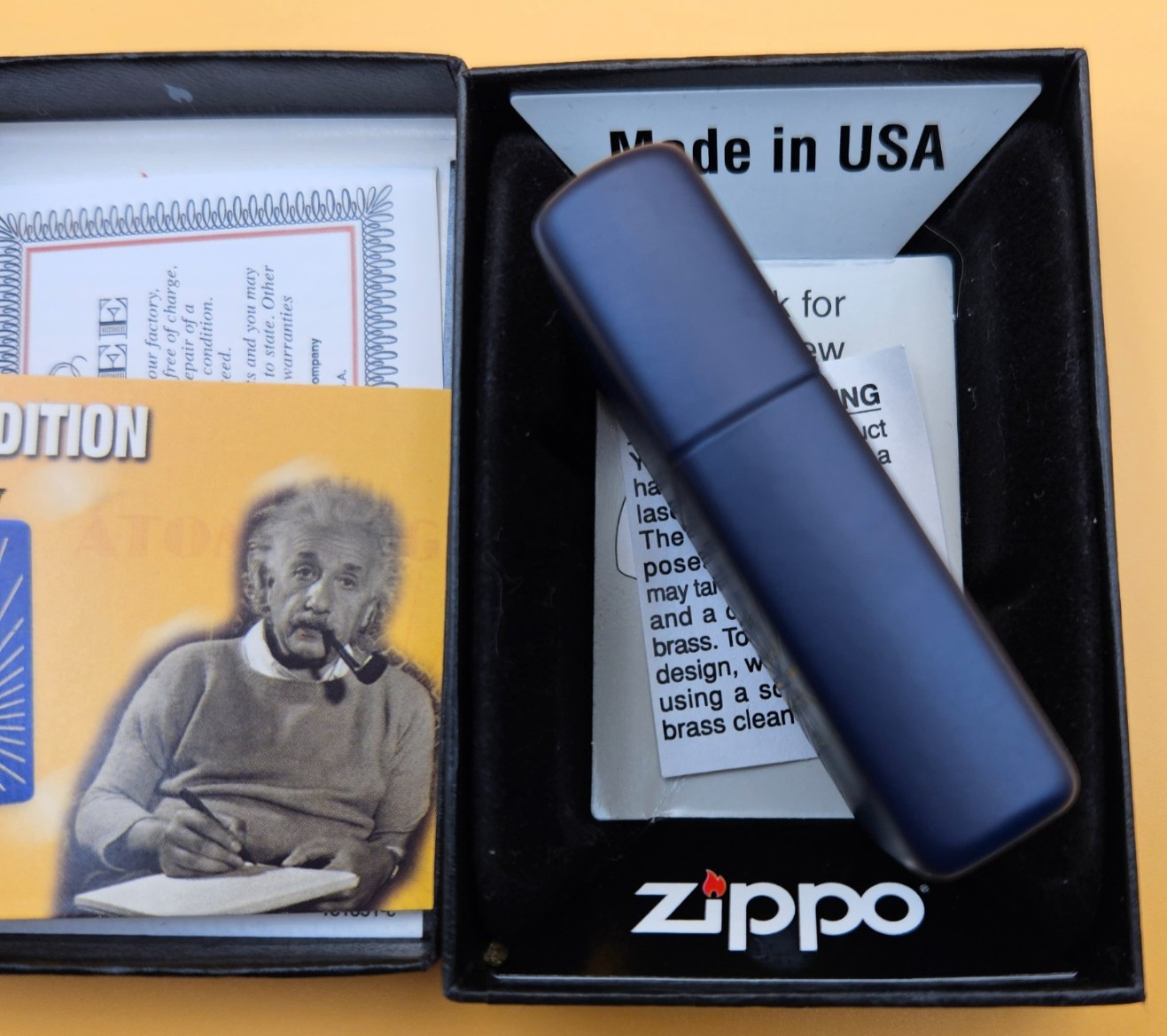 Zippo Lighter 2010 Planeta Collection: Atomic Age, Navy Matte, Limited Edition