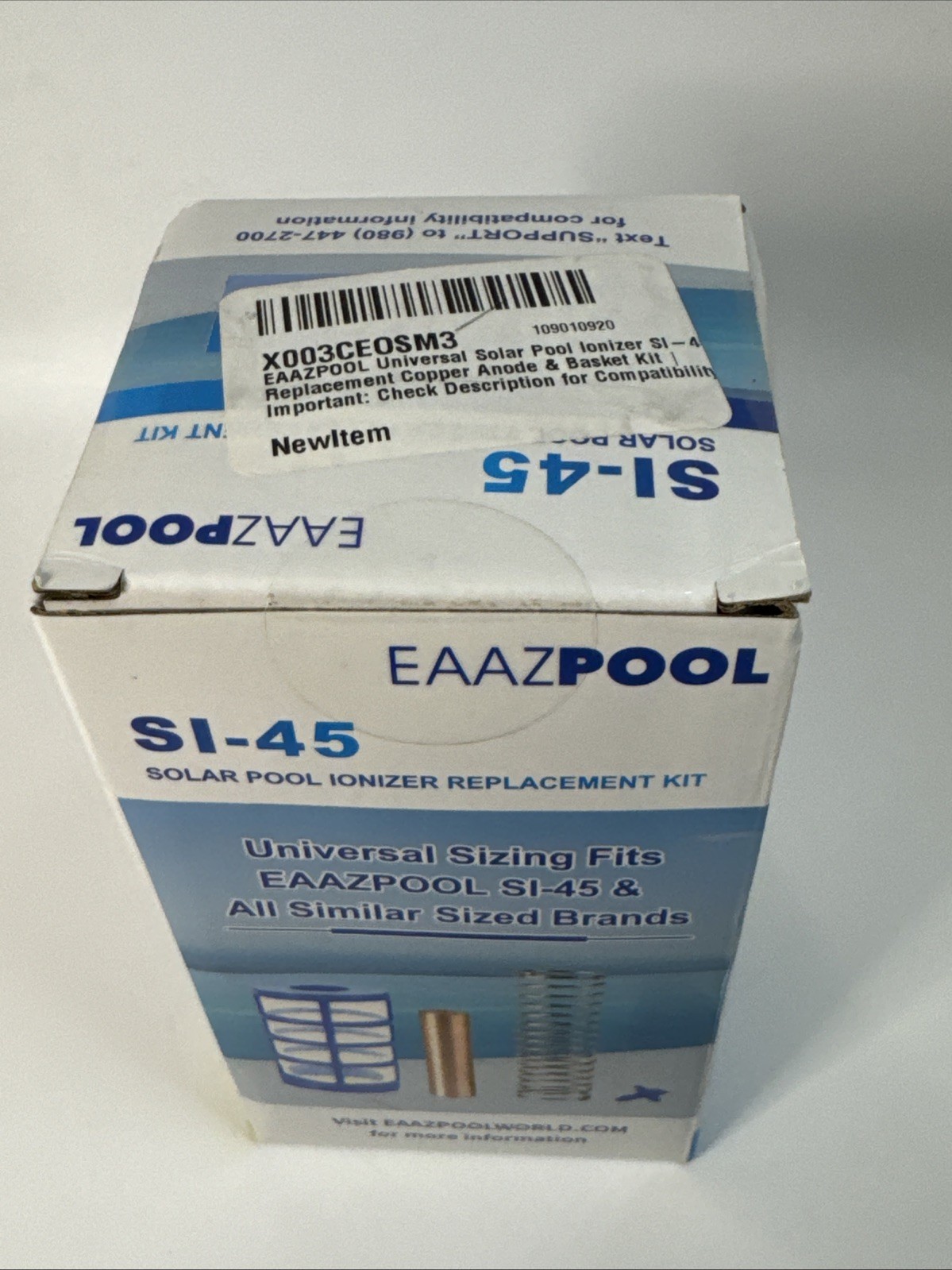Universal Solar Pool Ionizer SI-45 Replacement Copper Anode & Basket Kit