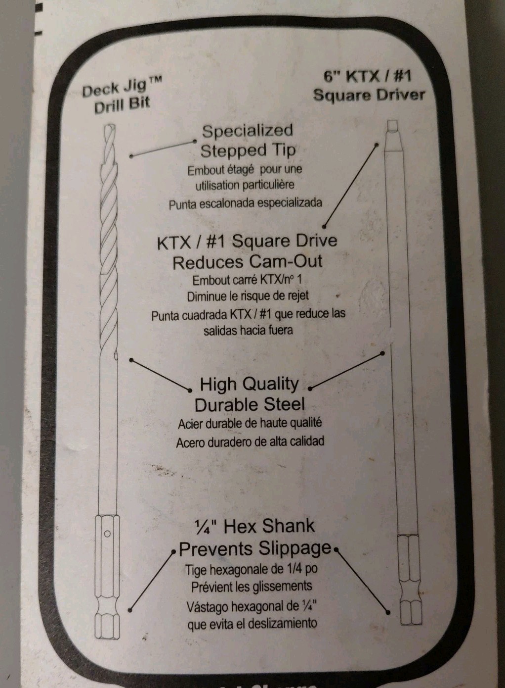 2 Total Kreg Deck Jig Driver Bit Sets