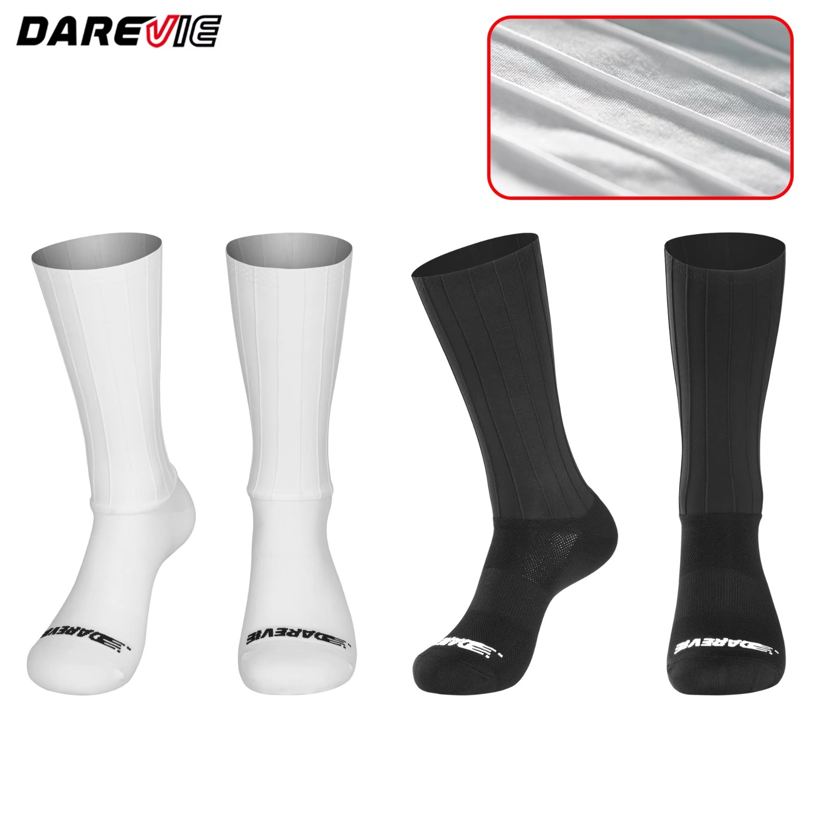 DAREVIE Aero Cycling Socks - Performance - Lightweight - Anti-Slip