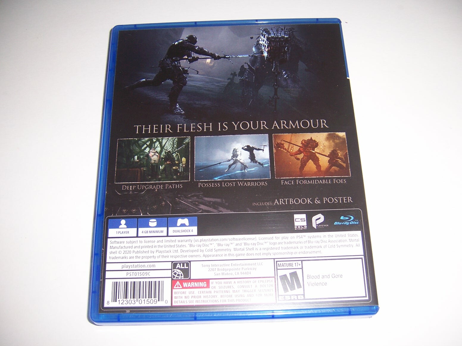 Replacement Authentic Box Case Sony PlayStation 4 PS4 for Mortal Shell