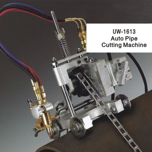 AUTOMATIC OXY-FUEL PIPE CUTTING/BEVELING MACHINE.