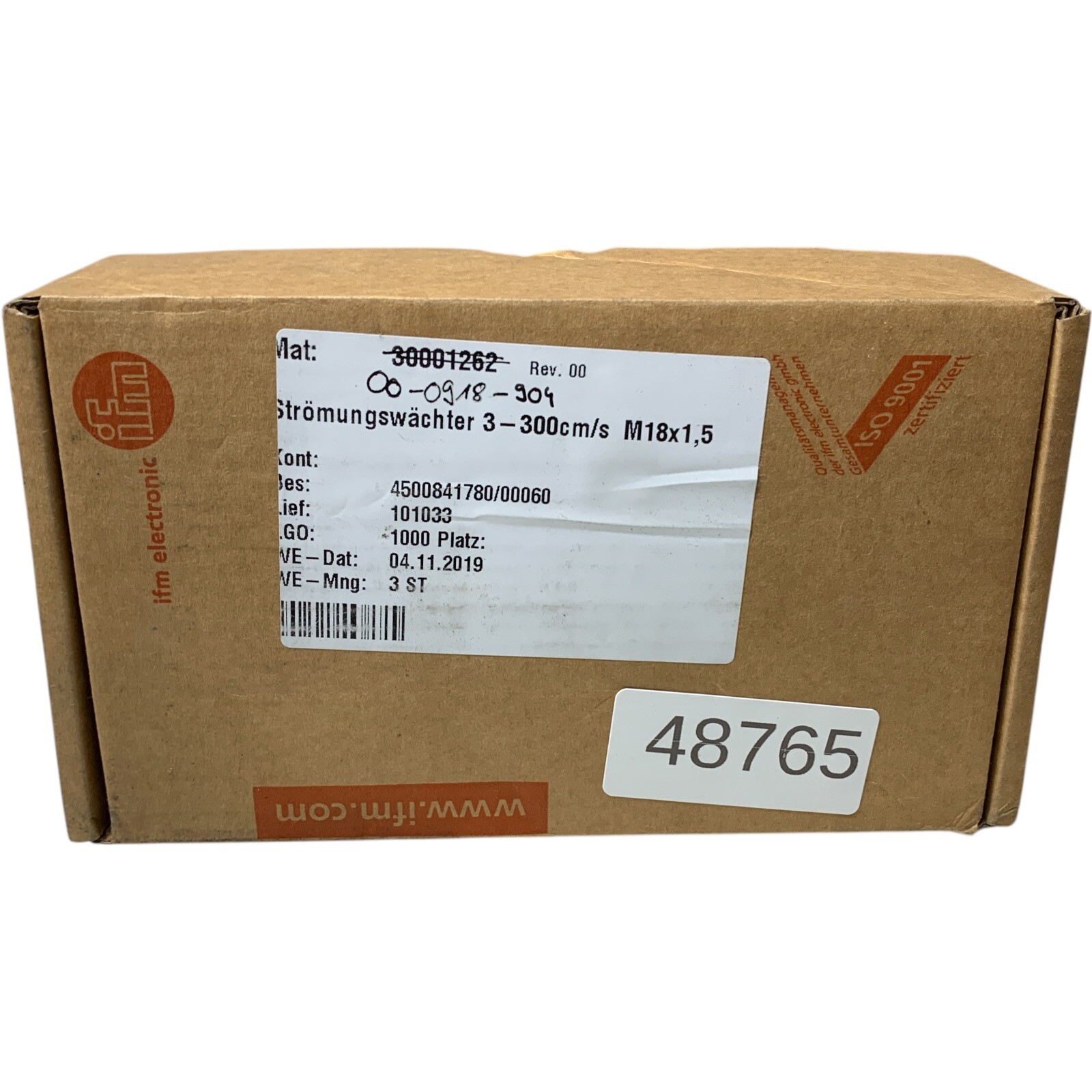Ifm SI5010 Flow Switch Sid10Adbfpkg/Us-100