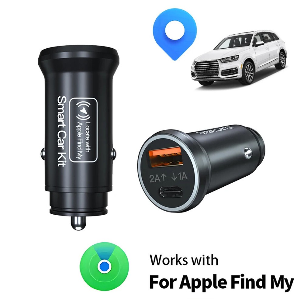 Car OBD GPS Tracker Cigarette Lighter Locator 20W Fast Charging for iPhone iPad