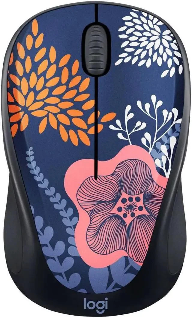 2 Pack - Logitech M317c Design Collection Wireless Mouse - Forest Floral