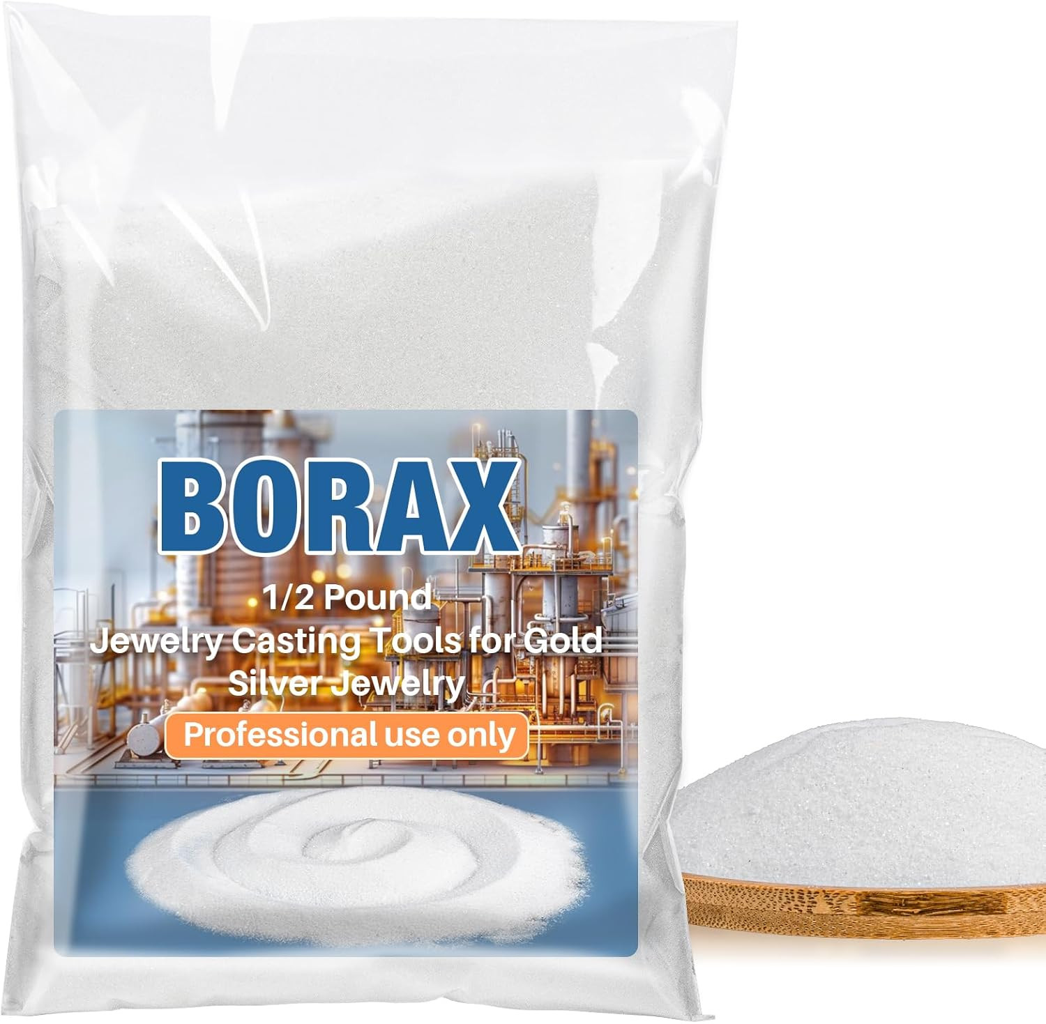 Borax 7.4 oz Borax Flux for Melting Gold Silver Bulk for Jewelry Casting Kit ...