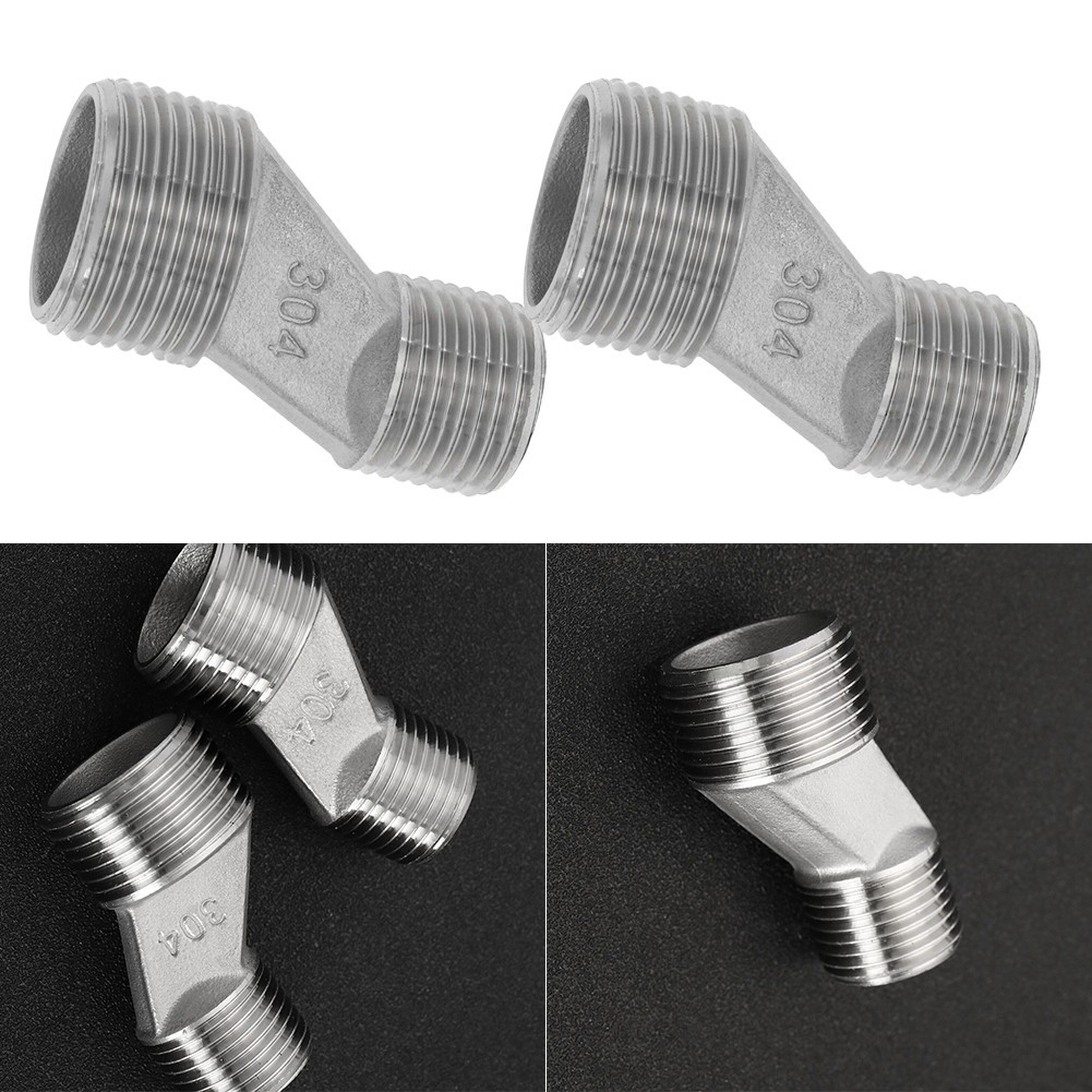 2PCS Bathroom S-Connector 1/2'' Male To 3/4'' Male Offset Adapter Hardware New
