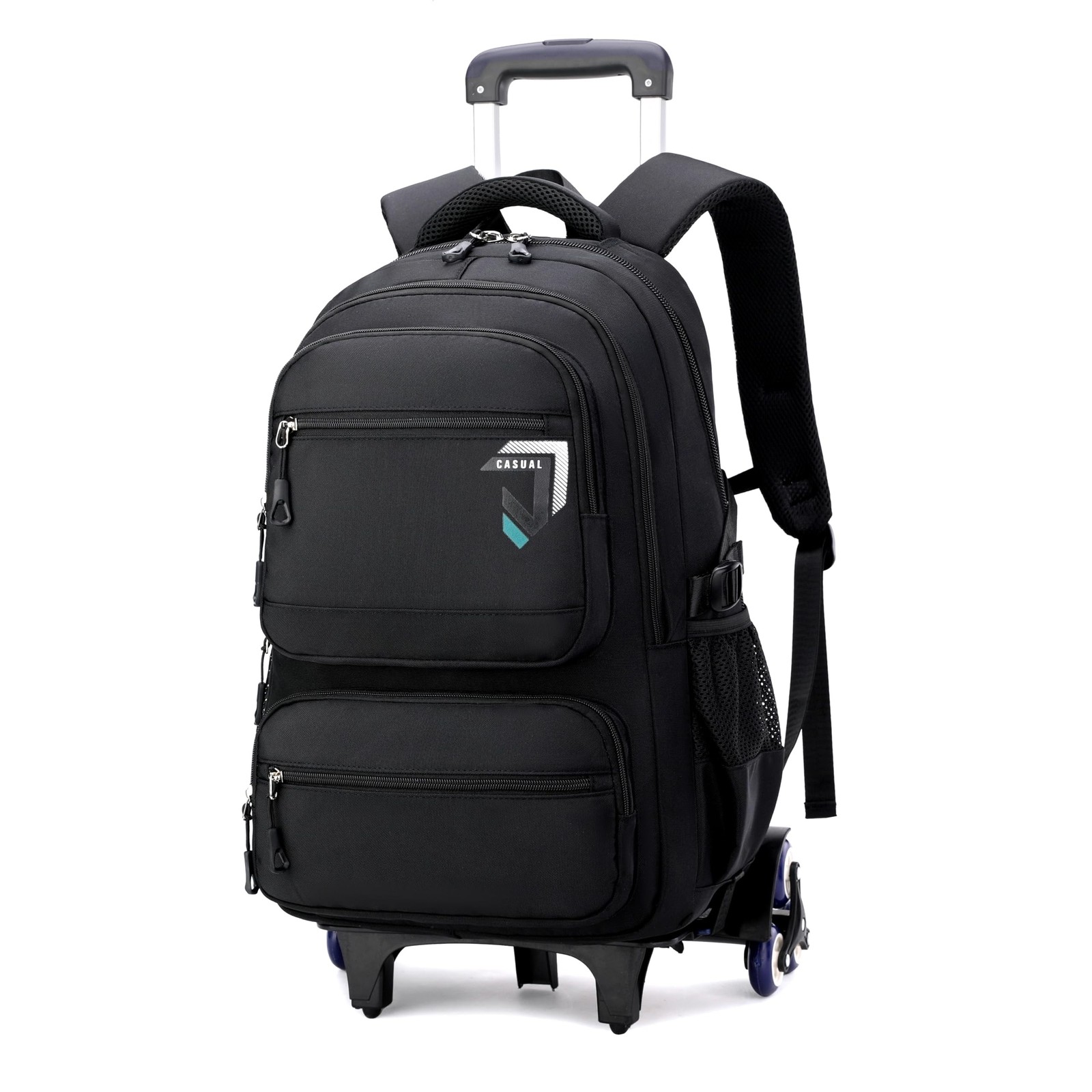Rolling Backpack for Boys Backpack with Wheels for Kids Roller Laptop School ...