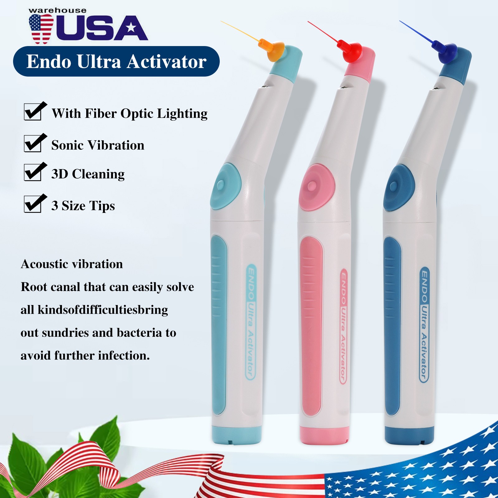 SANDENT Style ENDO Dental Cordless Ultrasonic Endodontic Activator Device