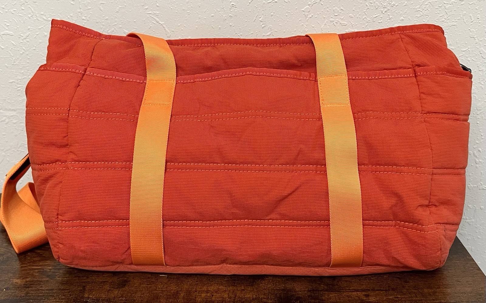Lululemon Dash All Day Duffel Brick Orange Crossbody Strap Yoga Gym Travel