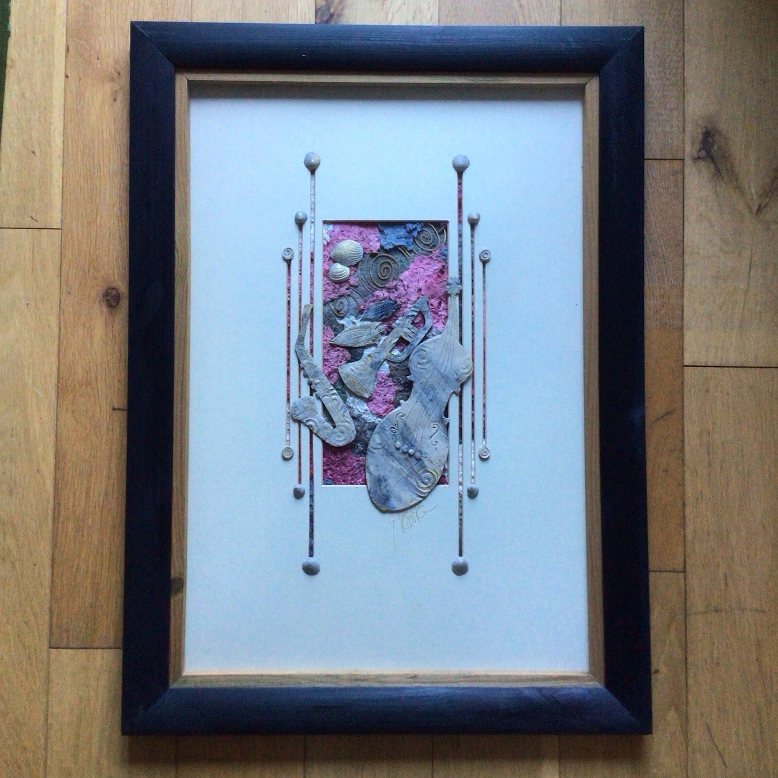 Geraldine O'Rourke Irish Artist - Mixed Media Ocean Music Inspired Artwork