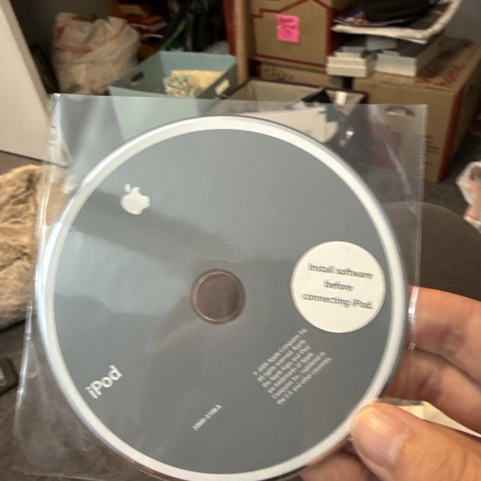 BRAND NEW Vintage Apple iPod 2004 installation software CD 2Z691-5108-A