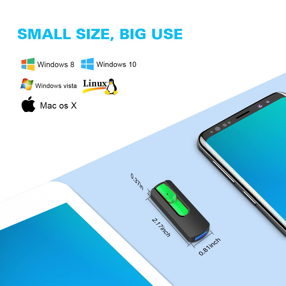 Kootion USB 2.0 16GB 10PCS Retractable Style Flash Drive Memory Stick Multicolor