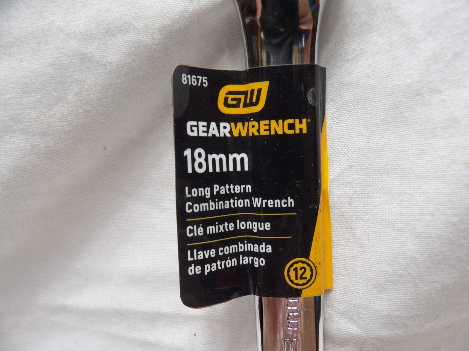 GearWrench 18mm Long Pattern Combination Wrench 81675