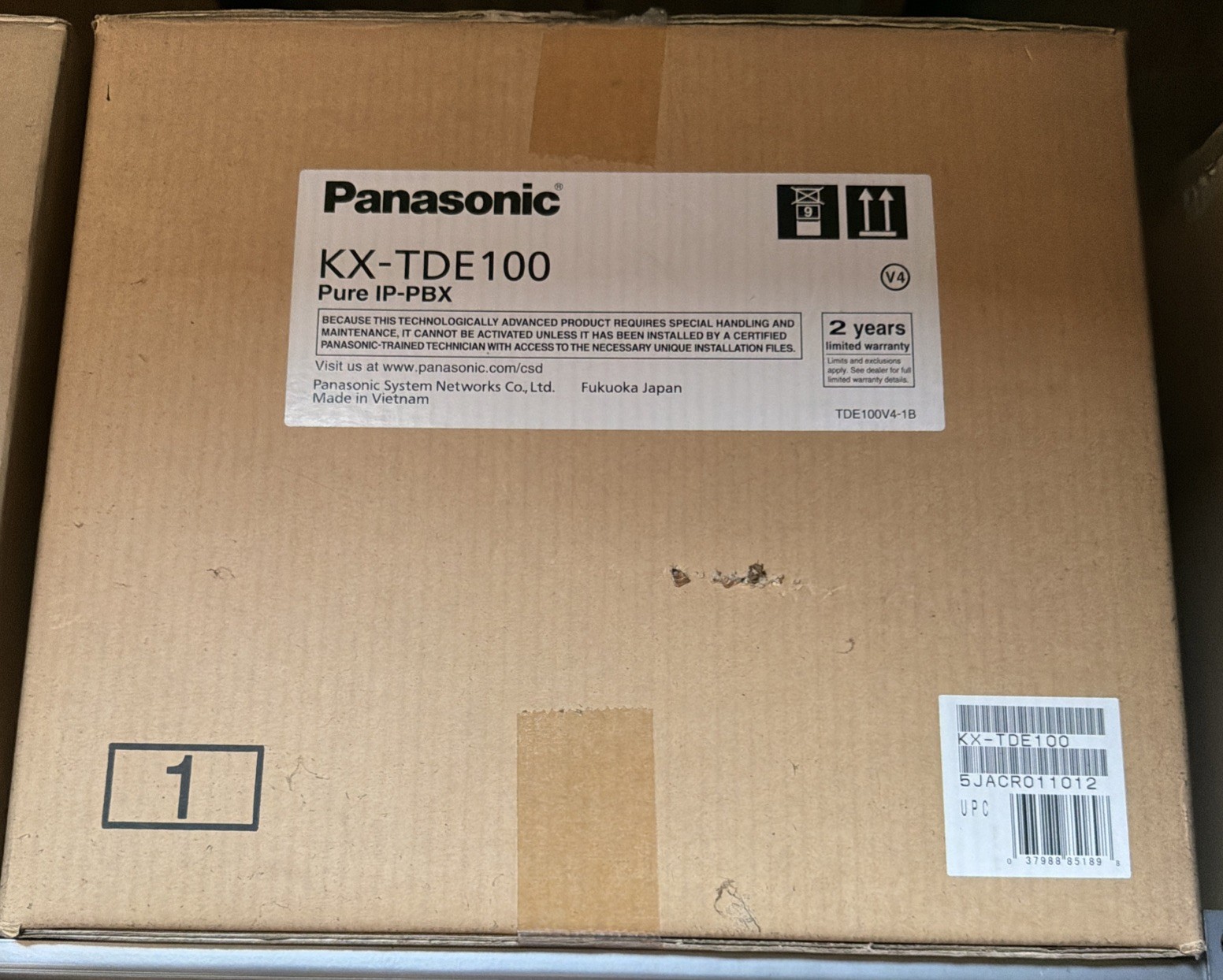 PANASONIC KX-TDE100 PBX, New In Box