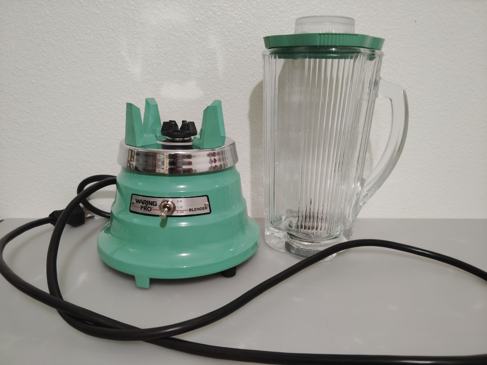Waring Pro 2 Speed Blender WF2111211 Jadeite Green Glass Top PBB212 Intertek...