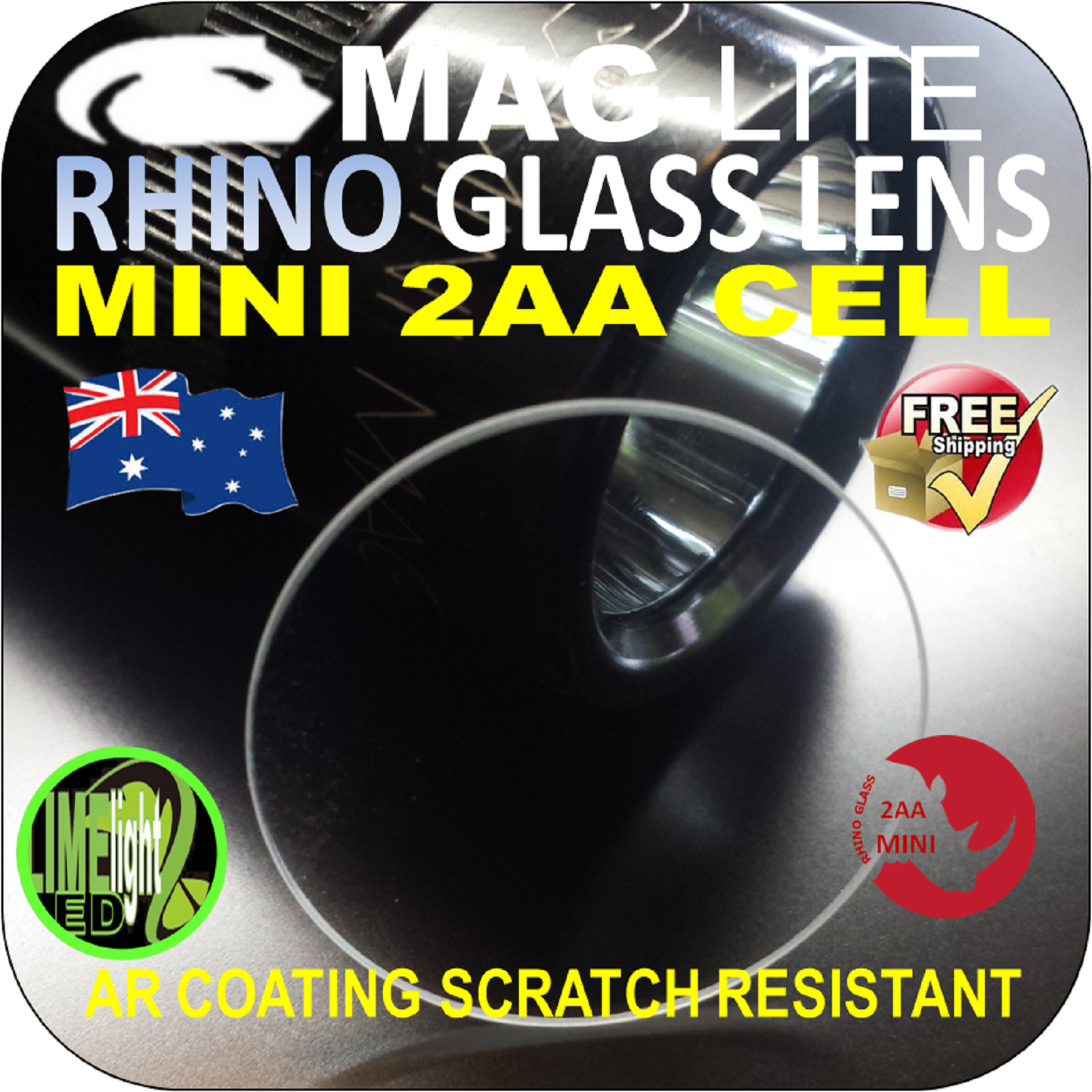 MAGLITE UPGRADE LENS REPLACEMENT AA/ML50L/C/D/DL/MagCharger FLASHLIGHT TORCH AU