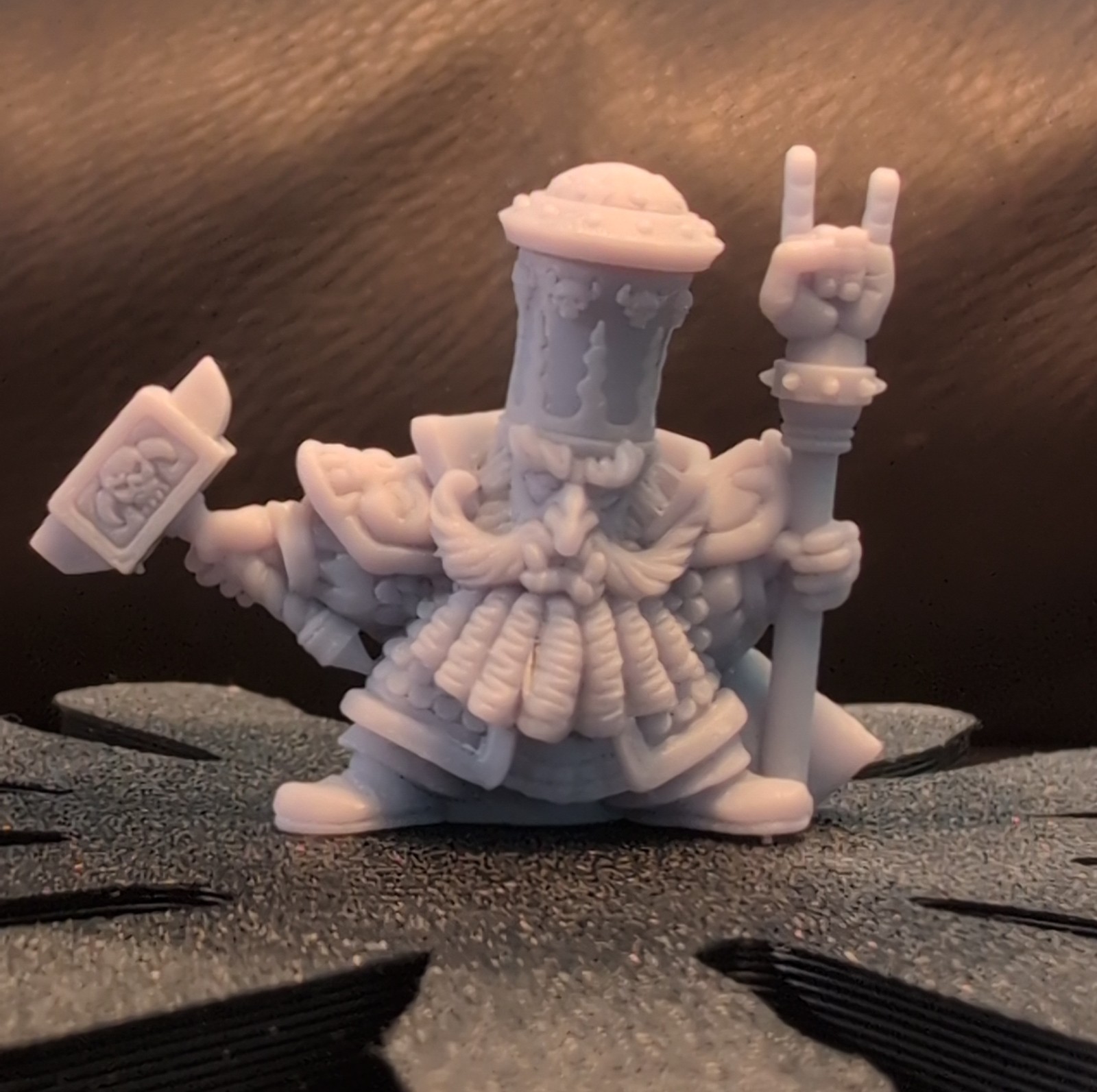 Evil Dwarf High Priest Fabelzel Sculpt  Resin Miniature for RPG Skirmish Wargame