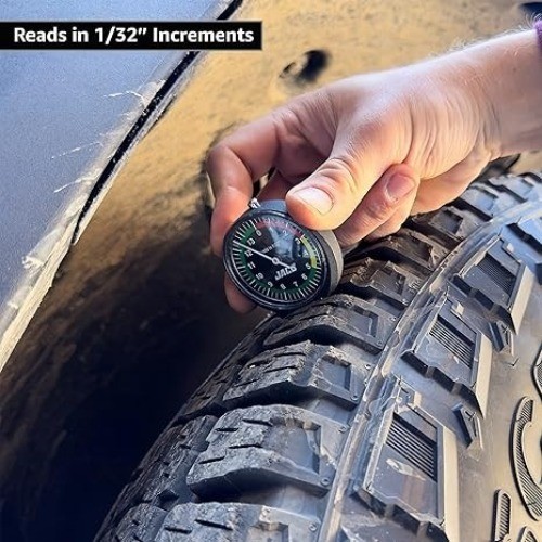 Tread Depth Gauge, Dial Type (Reads in 1/32")