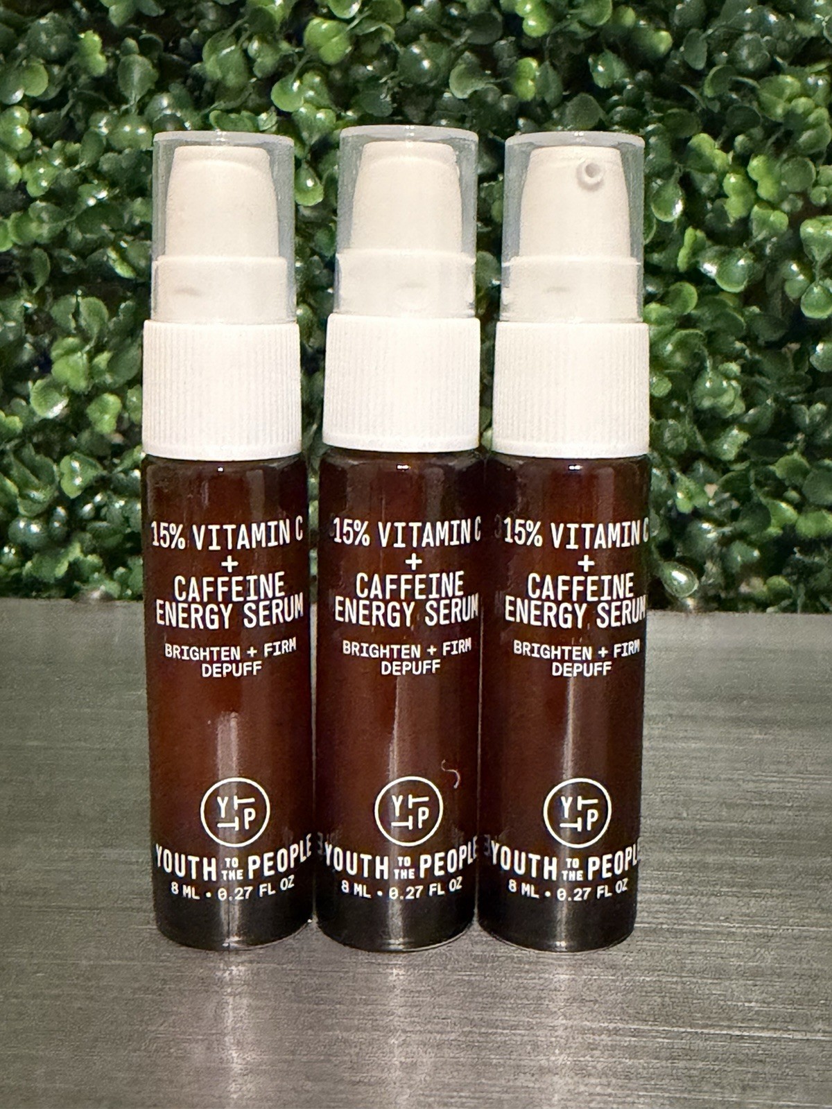 Youth To The People Vitamin C Caffeine Eye Serum Brighten Firm Bundle Of 3/8ml