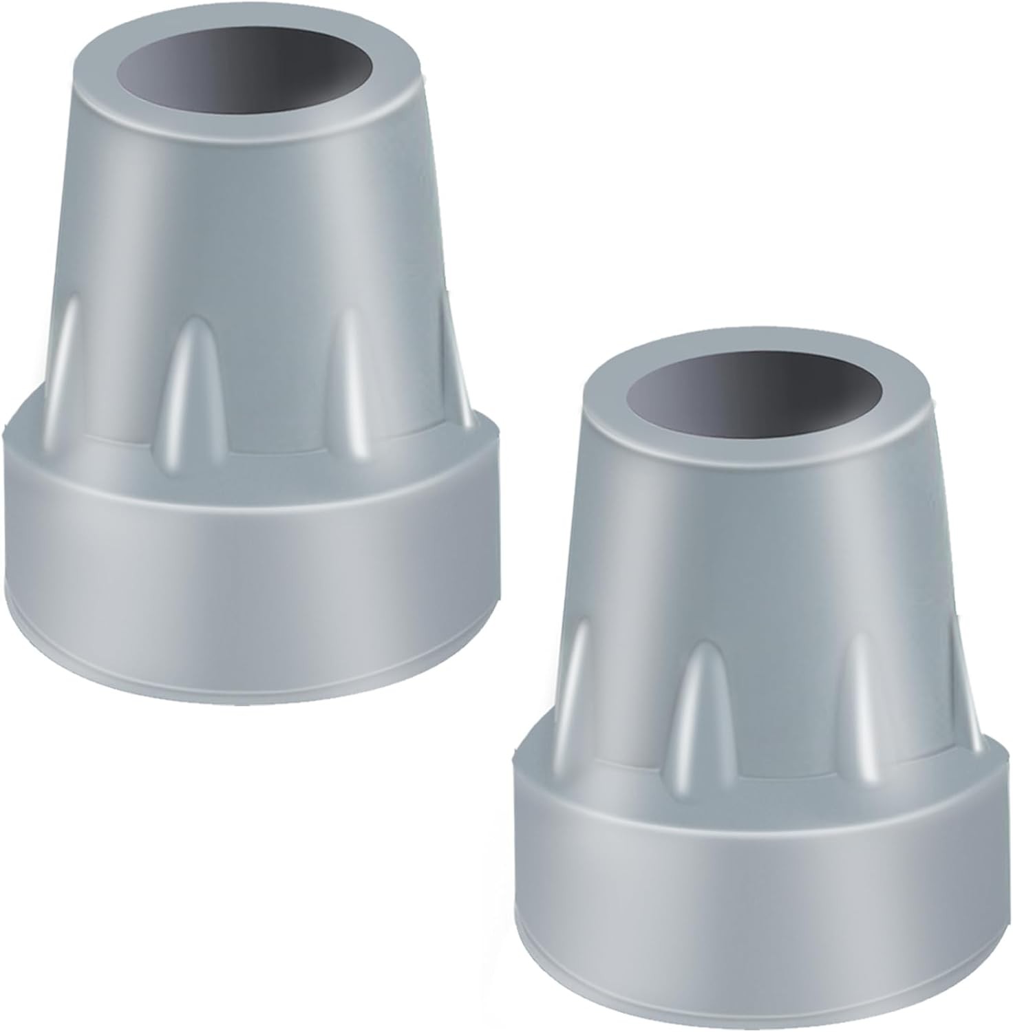 Crutch Tips, 2 Pack 7/8 inch Heavy Duty Replacement Cane Tips Rubber Crutch Tips
