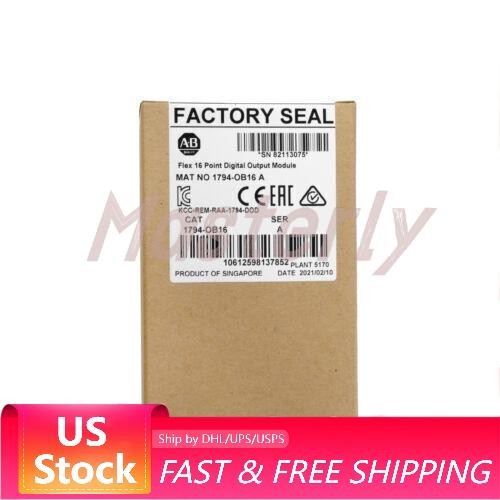 AB 1794-OB16 FLEX 16-Point Digital Output Module New Sealed PLC