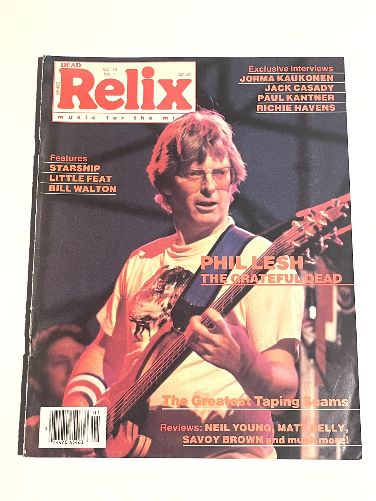 Vintage 1986 Relix Magazine ~  Grateful Dead Phil Lesh Vintage