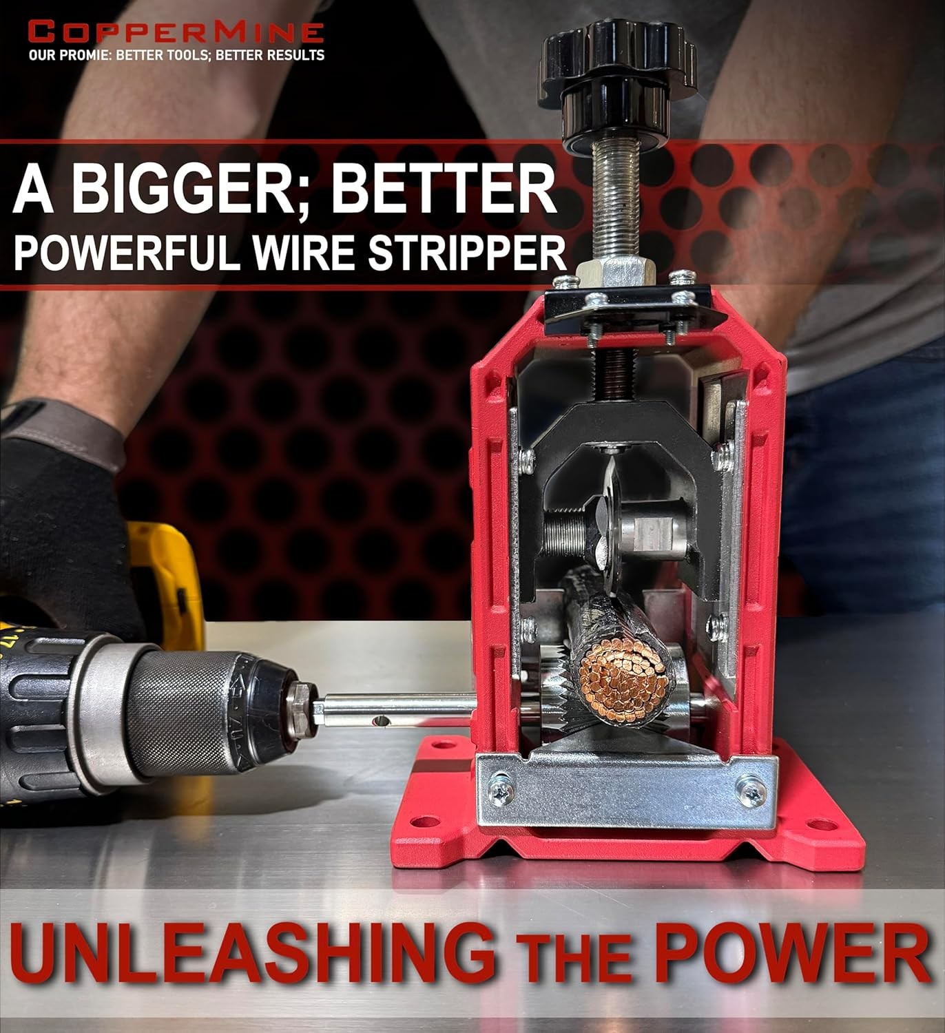 CopperMine Manual Wire Stripping Machine – High-Capacity Copper Wire Stripper