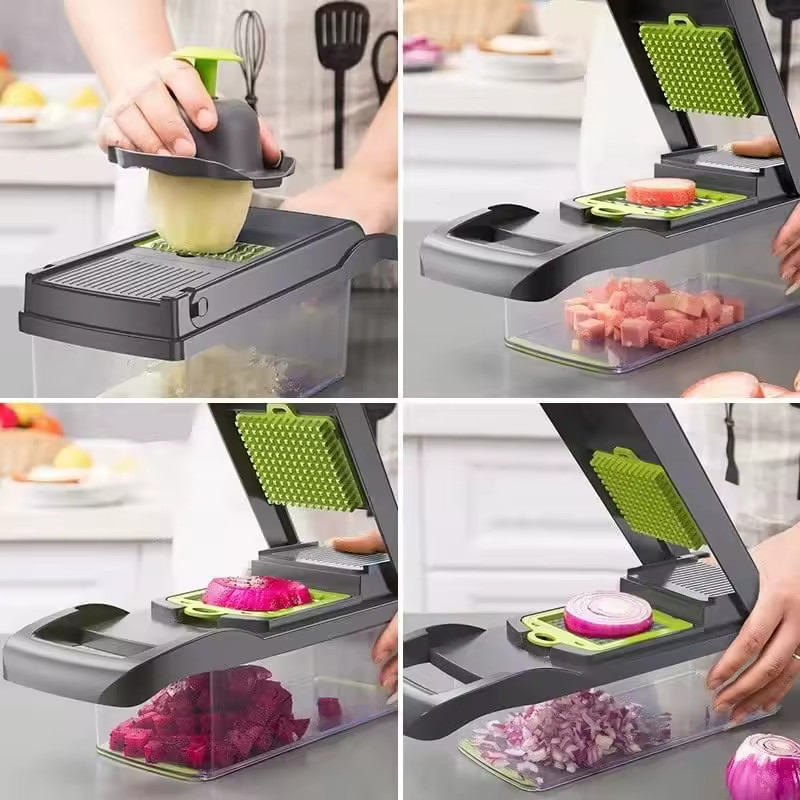 16 in 1 multi-function Manual Kitchen Slicer Chopper potato Vegetable Cutter