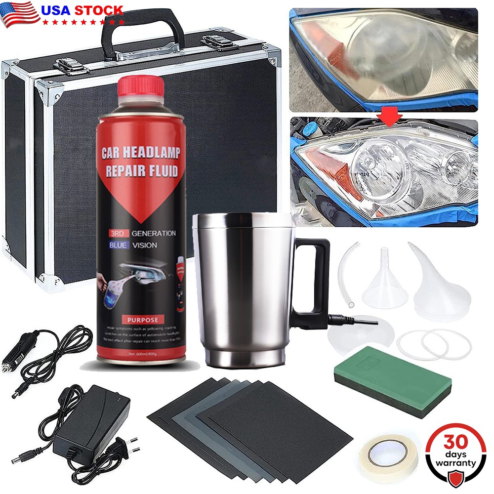 800g Car Cleaning Kit Headlight Restoration Kit Headlight Repair Kit Polish Set
