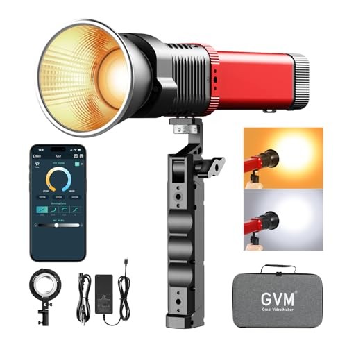 GVM PD60B Studio Lights with Bowen Mount Adapter, COB Photography Lighting