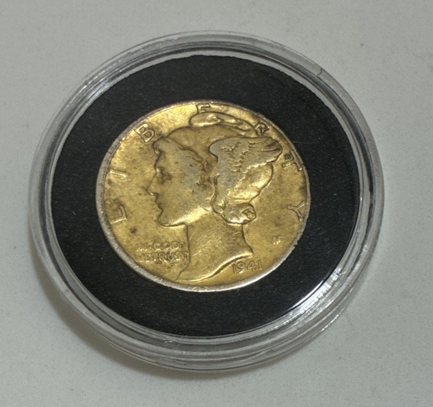 Beautifully Toned 1941 Mercury Dime!!!!