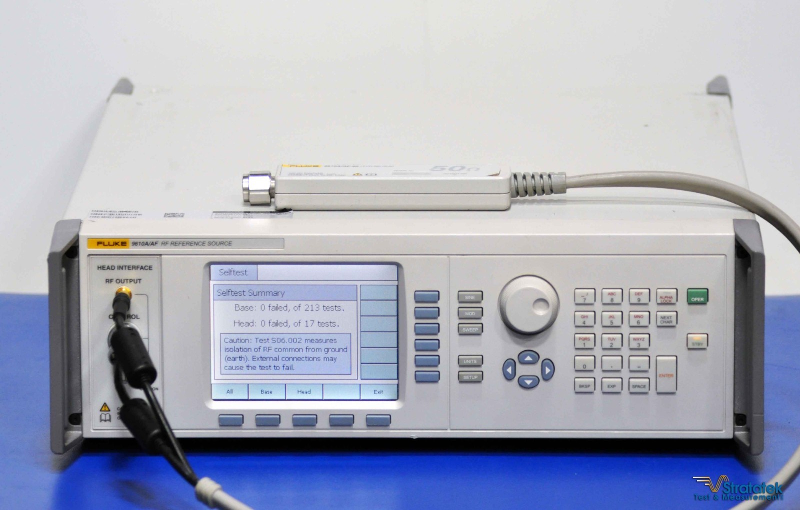 Fluke 9610A/AF RF Reference Source 10Hz to 4GHz 9610A/AF-50 Leveling Head 50Ω
