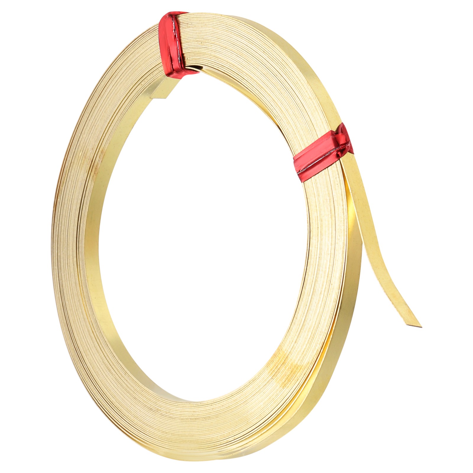 19.7Ft Brass ,3mm Wide Bendable Brass Beading Wire 30 Gauge