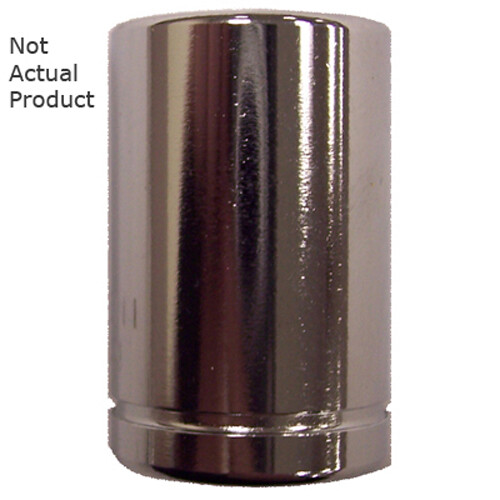 K Tool 26104 Chrome Socket, 1/4" Drive, 4mm, 6 Point, Shallow