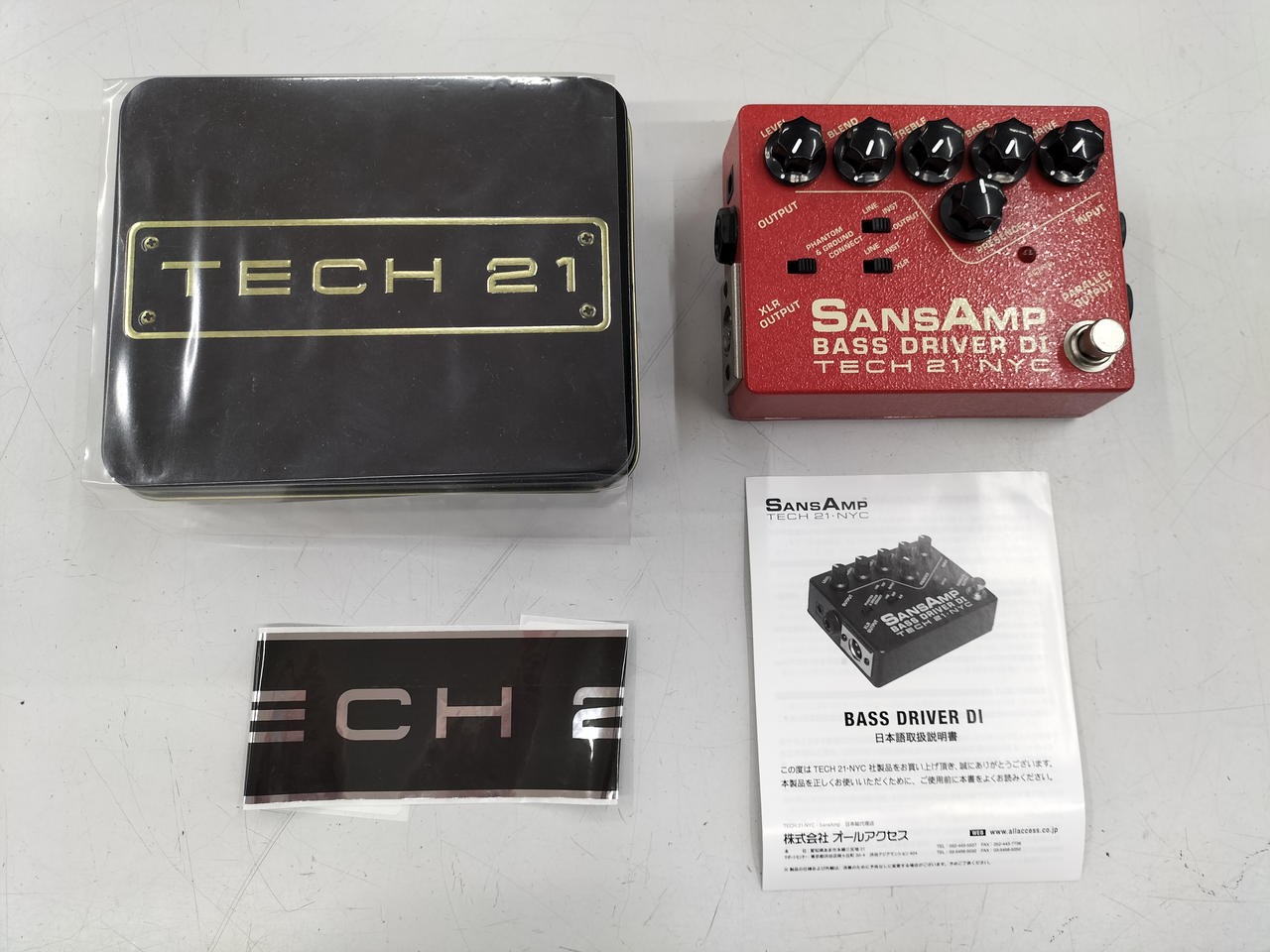 TECH 21 Effect Pedal SANSAMP BASS DRIVER DI TECH 21