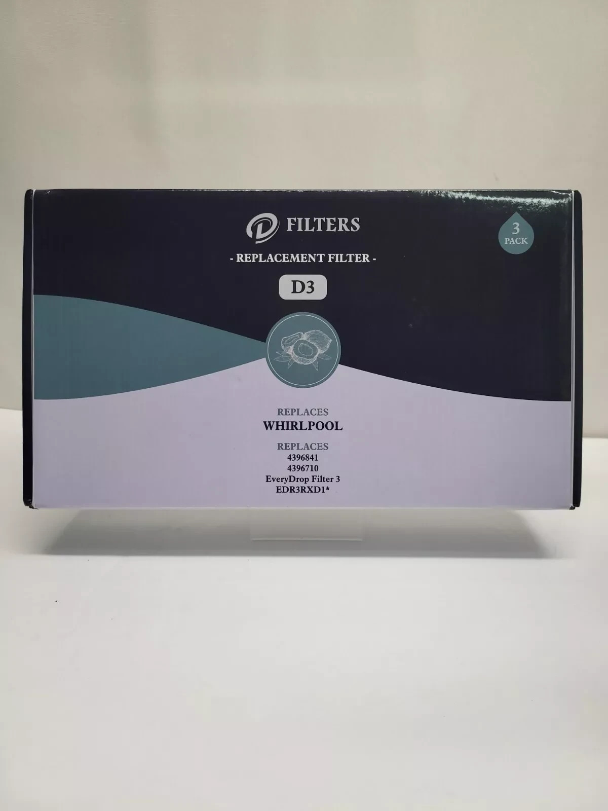 D3 Filters Replace Filters Whirlpool 4396841 / 4396710 EDR3RXD1* QT:3