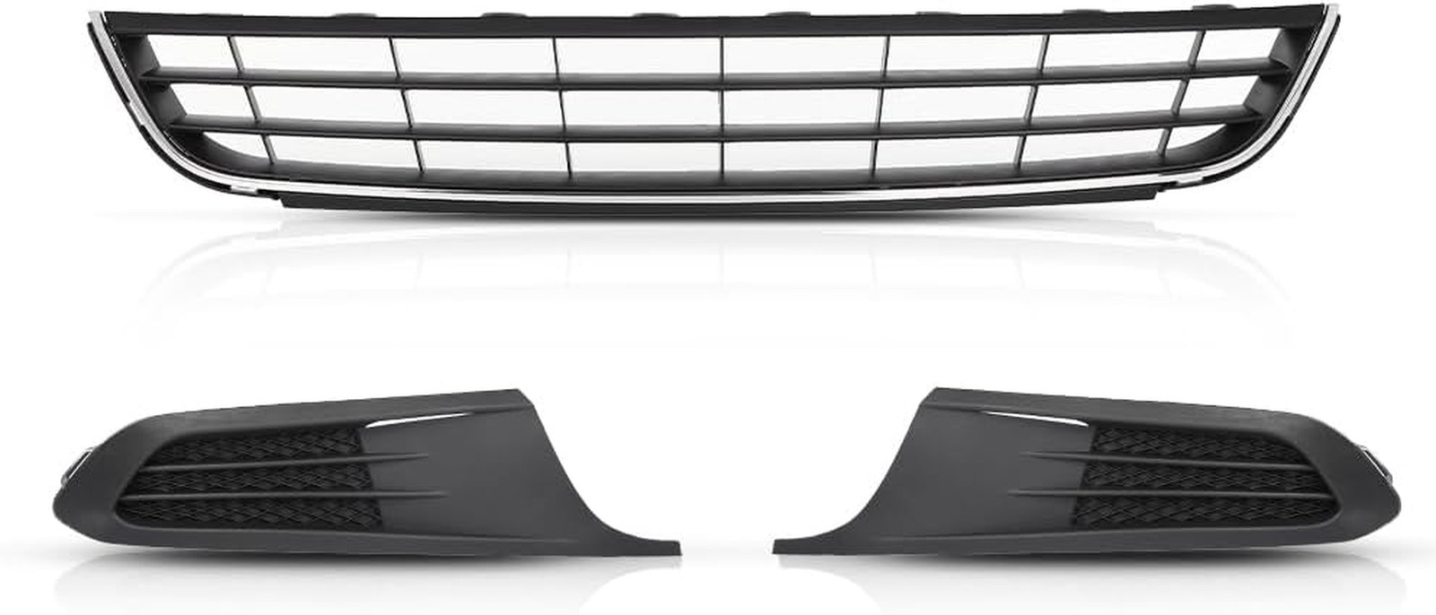 Front Bumper Lower Grille Fog Light Bezel for Volkswagen Jetta Sedan 2011-2014