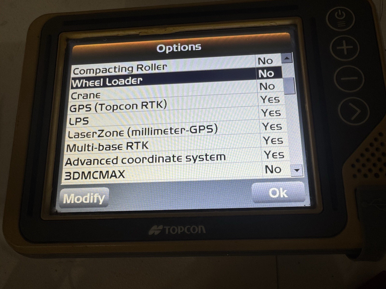 Topcon GX-55 Graphical Machine Control Display Box for Bulldozer or Excavator