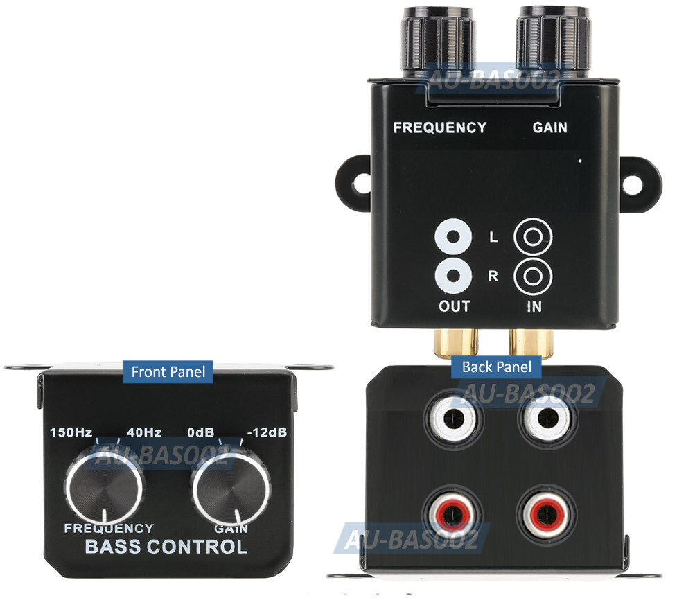 RCA Bass Audio Level Controller – Inline Volume Control Knob for Subwoofers