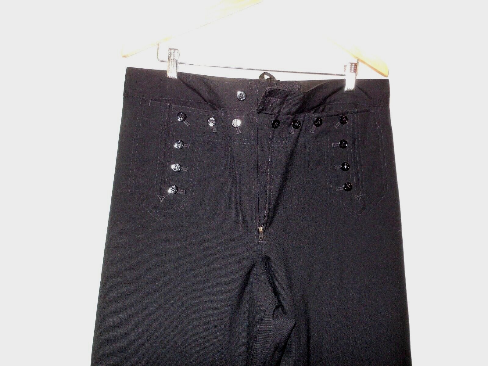 U.S.NAVY MILITARY MEN'S/LADIES SAILOR UNIFORM WOOL 13 Button CRACKER JACK Pants