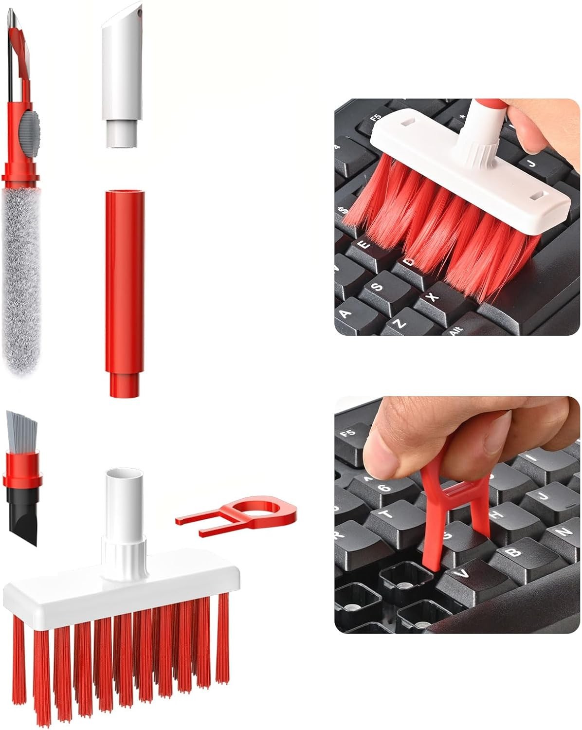 Soft Brush Keyboard Cleaner, puter Cleaning Tool Kit, 1 Multipose
