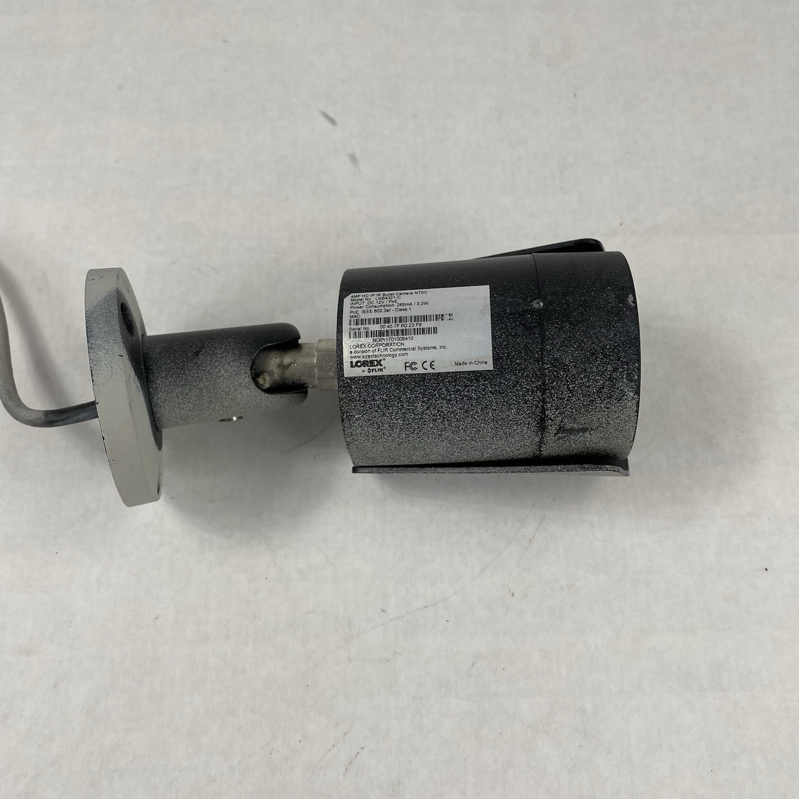 Lorex LNB4321-C 4MP HD IP IR Bullet Camera Untested