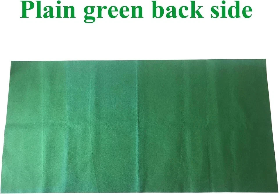 Craps Table Top Felt Layout - 36" x 72" Rectangle 36" x 72", Green