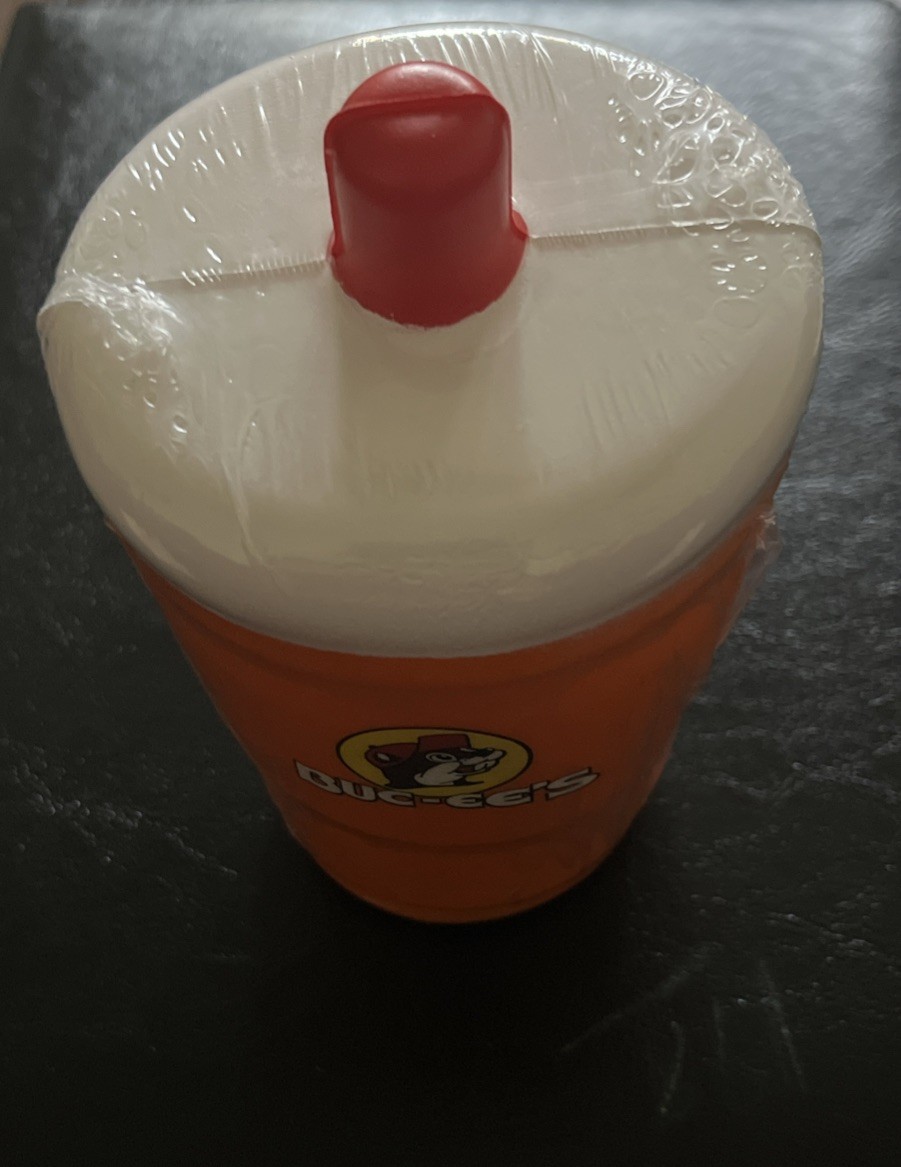 Buc-ees Slow Rise Squishy Stress Toy Cup - Orange