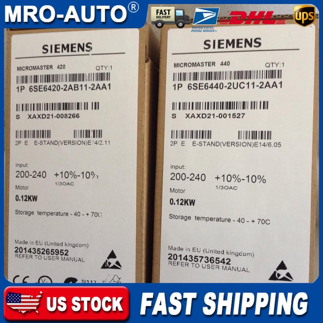 New Siemens 6SE6440-2UC11-2AA1 6SE6 440-2UC11-2AA1 1 Year Warranty Fast Shipping