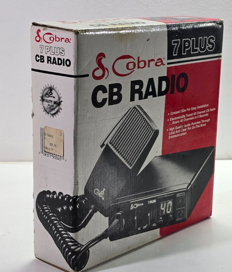 Cobra 7 Plus 40-Channel CB Mobile Radio Transceiver (BRAND NEW IN BOX)